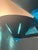 Metal 3-Light Chandelier with Blue Murano Glass Details, 1980s For Sale - Image 3 of 10