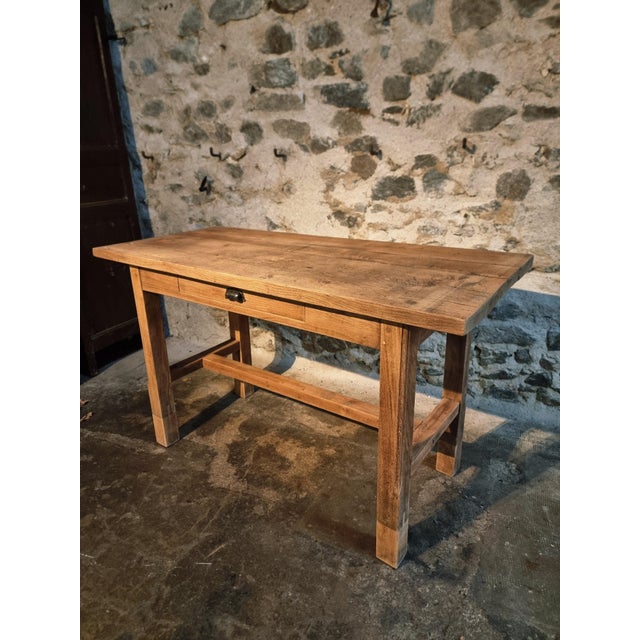 Vintage French Oak Workbench or Kitchen Island, 1930s For Sale - Image 16 of 18