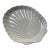 Vintage White Ceramic Seashell Style Platter For Sale