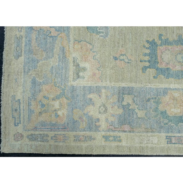 Turkish Oushak Rug 5'1" x 7'2" #17362 For Sale - Image 4 of 8