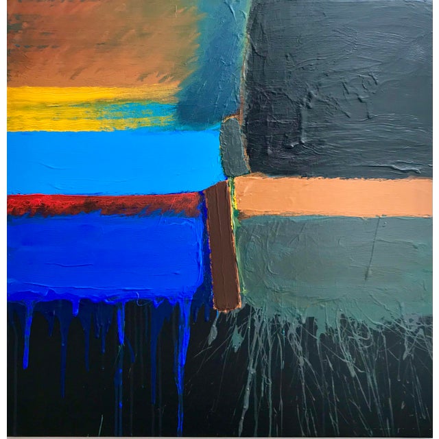 Contemporary Abstract Expressionist Acrylic Painting by Stanley Dean Edwards For Sale