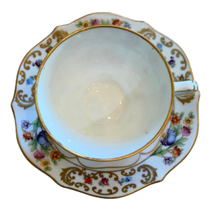 Early 20th Century Schumann Bavaria Teacup and Saucer