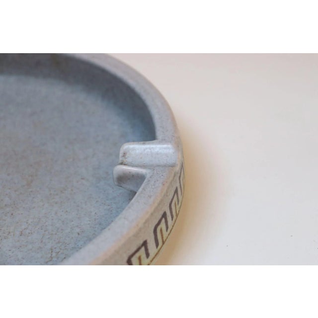 Light Gray Mid-Century Italian Modern Pale Gray Ceramic Ashtray Catchall by Vallenti For Sale - Image 8 of 12