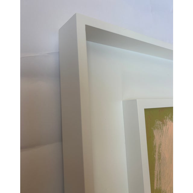 Acrylic on 6 x 6 cradled wood panel, framed in a white wooden duo style frame, 13 x 13 x 1.5. Pairs well with its mate,...