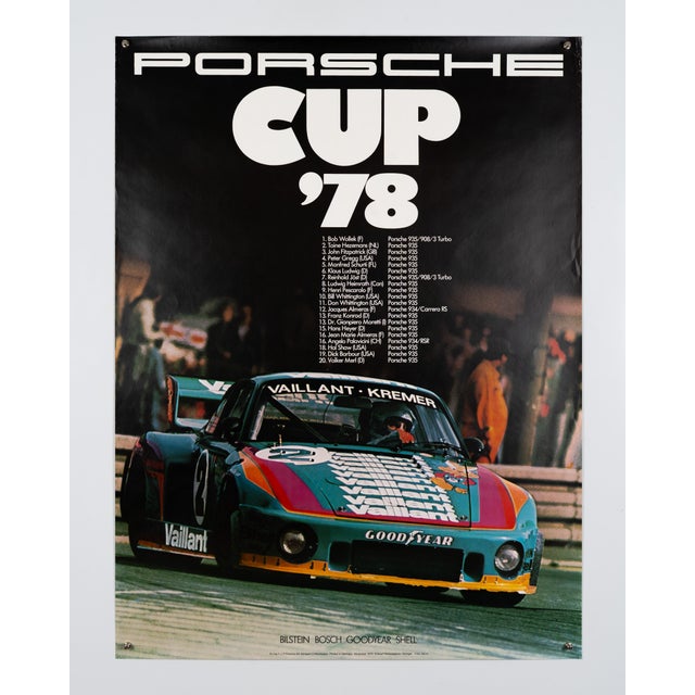 Porsche Cup 78 by Advertising Agency Strenger Poster, 1978 For Sale - Image 3 of 9