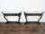 English Chinoiserie Black and Gold Console Tables with White Marble Tops, a Pair For Sale - Image 10 of 12