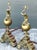 Metal Vintage Brass Koi Andirons - A Pair For Sale - Image 7 of 12