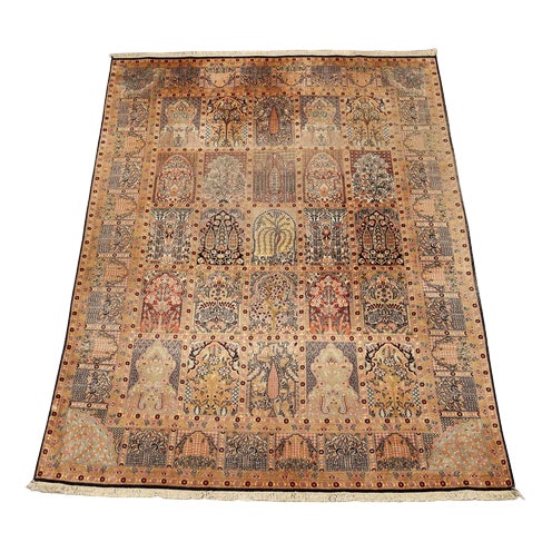 Vintage Indian Srimagar Rug For Sale