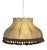 Mid-Century Modern German Cocoon Pendant Lamp with Border Tassels, 1960s For Sale