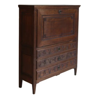 Late 18th Century Louis XVI Oak Secretary For Sale