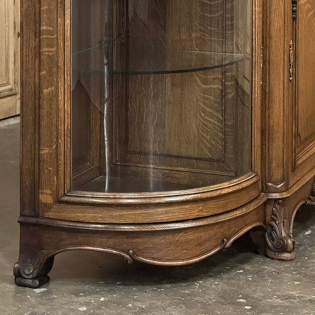 Late 19th Century Liégeois Régence Style Oak Display Buffet With Rouge Griotte Breccia Marble Top For Sale - Image 13 of 18