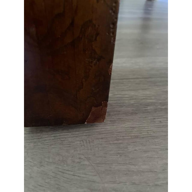 1970s Attributed to Milo Baughman for Thayer Coggin Monumental Burl Dining Table For Sale - Image 10 of 12
