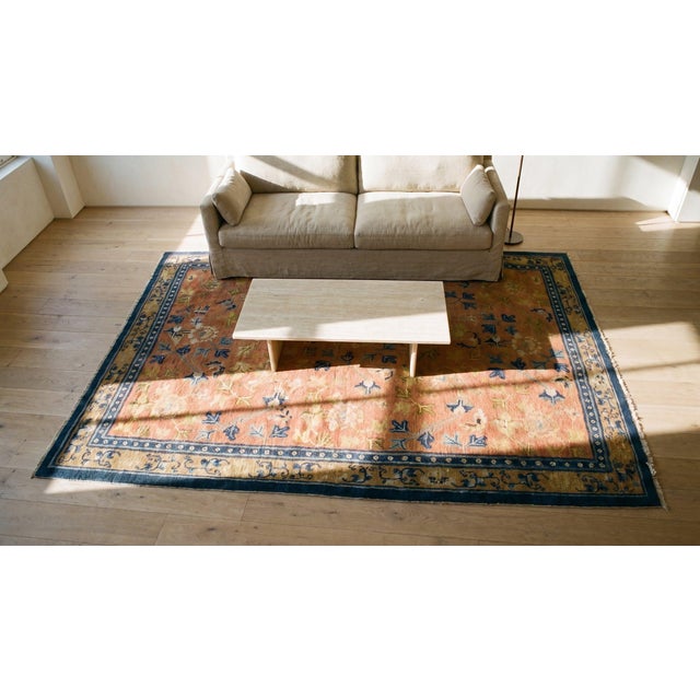 Early 19th Century W. Ningxia Carpet ( 5'8'' x 6'10'' - 173 x 208 ) For Sale - Image 11 of 12