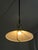 Danish Brass Rise and Fall Pendant Lamp, 1970s For Sale - Image 4 of 11