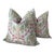 Gp and J Baker “Birds and Cherries in Soft Blue Down Filled Pillows- a Pair For Sale
