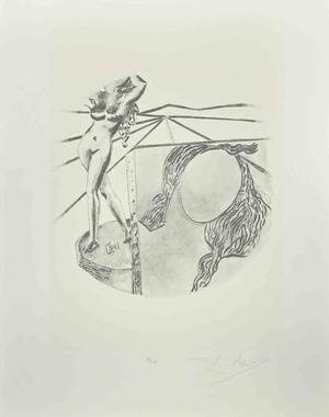 Salvador Dalì, Nude The Dance, Edition 58/249, 1980, Lithograph