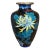 Vintage Floral Cloisonné Vase For Sale
