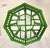 Mid 20th Century Vintage Brighton Pavilion Bamboo Green Octagonal Dining Table With Glass Top - Newly Painted For Sale - Image 5 of 12