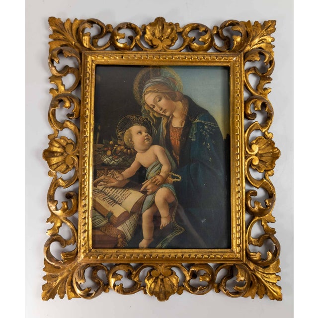 We are selling this nice early 20th Century Italian Giltwood Florentine Frame. This nice simple frame is carved from soft...