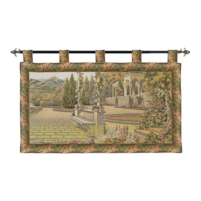 The Terrace (With Loops) Loom Woven Tapestry - 70 X 110 Cm (2'4" X 3'7") - Requires Rod Size 3 For Sale