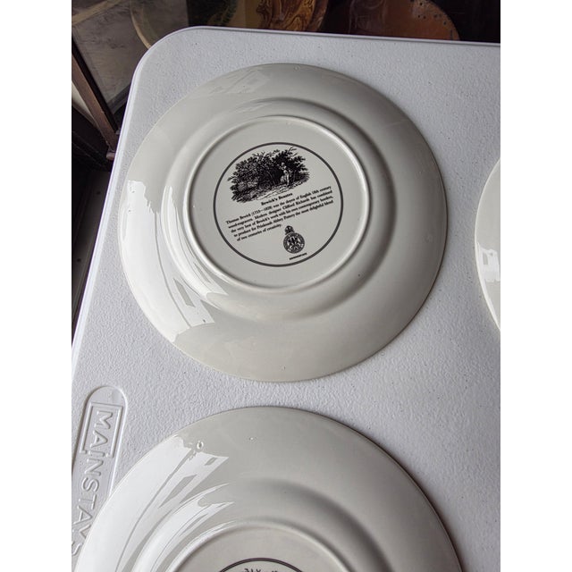 Ceramic Bewicks Beastes Prinknash Abbey Pottery Plates Six For Sale - Image 7 of 8