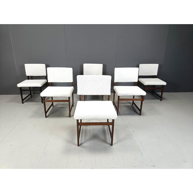 Mid-Century Scandinavian Teak Dining Chairs, 1960s, Set of 6 For Sale - Image 4 of 11