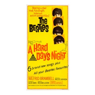 The Beatles "A Hard Day's Night" Original Movie Poster, Australian, 1964 For Sale
