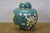 Antique Chinese Brass Cloisonne Enamel Cherry Blossom Ginger Jar Vase Urn 7" For Sale - Image 4 of 16