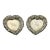 Late 19th Century Beautiful Original Matched Pair of Fancy Antique American Victorian Sterling Silver Heart Shape Bon Bon Serving Dishes For Sale