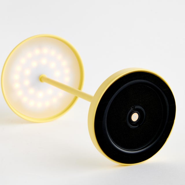 Alluna Cordless Led Lamp 14" - Yellow For Sale In Chicago - Image 6 of 7