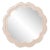 Fleur Home Audubon Peony Circle Mirror in Pink Ground, 30x30 For Sale