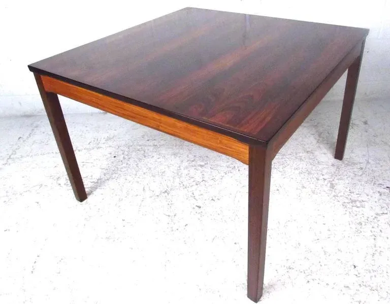 Mid-Century Bruksbo Rosewood Coffee Table by Haug Snekkeri | Chairish