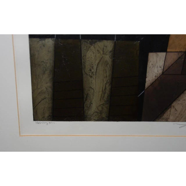 Contemporary Modernist Abstract Oil on Paper For Sale - Image 3 of 8