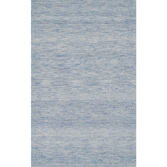 Momeni James Light Blue Hand Tufted Area Rug 8' X 10' For Sale