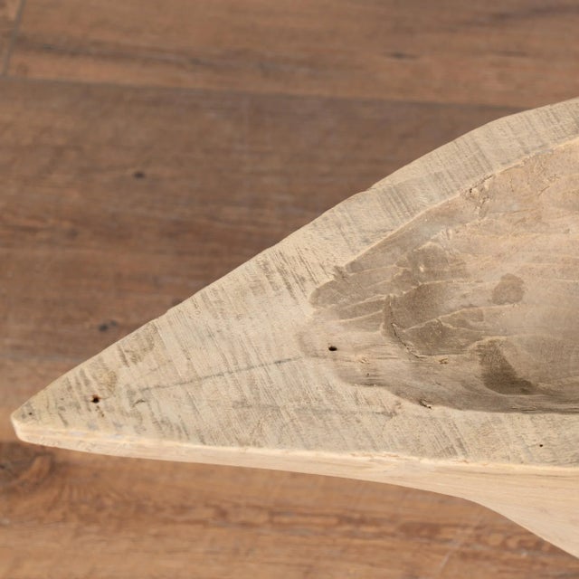 Large Hand Carved Wooden Model Boat, Denmark Circa 1900's For Sale - Image 9 of 10