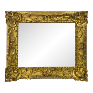 Exquisite 18th C Carved Giltwood Italian Frame