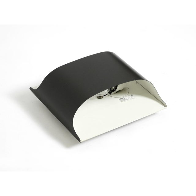 Black Metal Wall Lamp in Anthracite and White from Staff, 1970s For Sale - Image 8 of 15