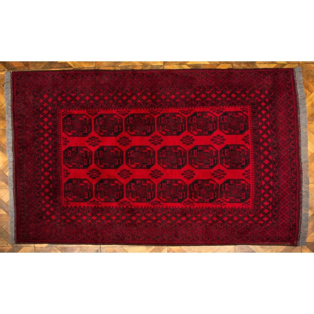 Afghan Hand-Knotted Ačka Rug For Sale - Image 10 of 10