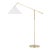 Hudson Valley Lighting Mark D. Sikes Dorset Brass and Rattan 1-Light Floor Lamp For Sale