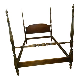 Mahogany Kittenger Four Poster Bed Frame For Sale