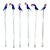 Vintage Cobalt Blue Glass Toucan Bird Swizzle Sticks/ Cocktail Stirrers - Set of 6 For Sale