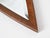 Mid-Century Eye-Shaped Wall Beveled Mirror with Walnut Frame, 1950s For Sale - Image 6 of 14