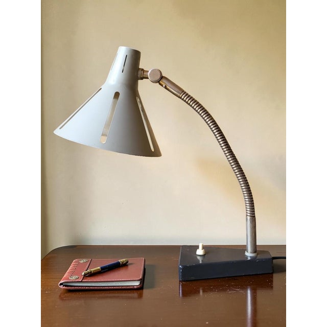 1950s Sun Series Desk Lamp by H. Busquet for Hala, 1950s For Sale - Image 5 of 13
