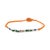 Metal Sterling Silver Spiritual Symbols Orange Woven Hope Braided Bracelet For Sale - Image 7 of 7