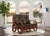 Wood 1990s Modernist 3-Strand 3/4 Pretzel "Kauai" Rattan Settee Sofa For Sale - Image 7 of 7