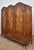 Antique Walnut Triple Wardrobe, 1890s For Sale - Image 10 of 14