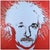 Pop Art Late 20th Century Einstein - State I Pop Art Red Screenprint on Canvas With Hand Embellishment Steve Kaufman For Sale - Image 3 of 7