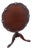 Charak Furniture 1930s Chippendale Hand Carved Mahogany Tilt Top Table 6662 For Sale