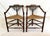 Pair of Dutch Oak Corner Triangle Chairs Early 20th C For Sale - Image 4 of 9