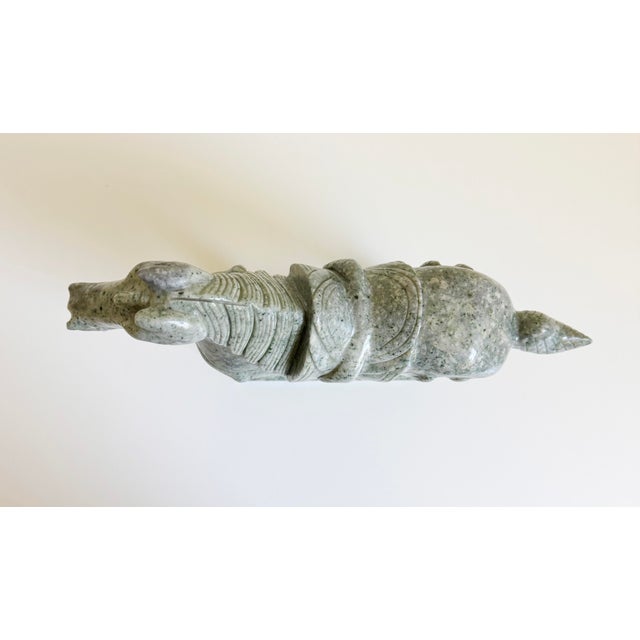 Green Chinese Tang-Style Stone Horse, Mid 20th Century For Sale - Image 8 of 11
